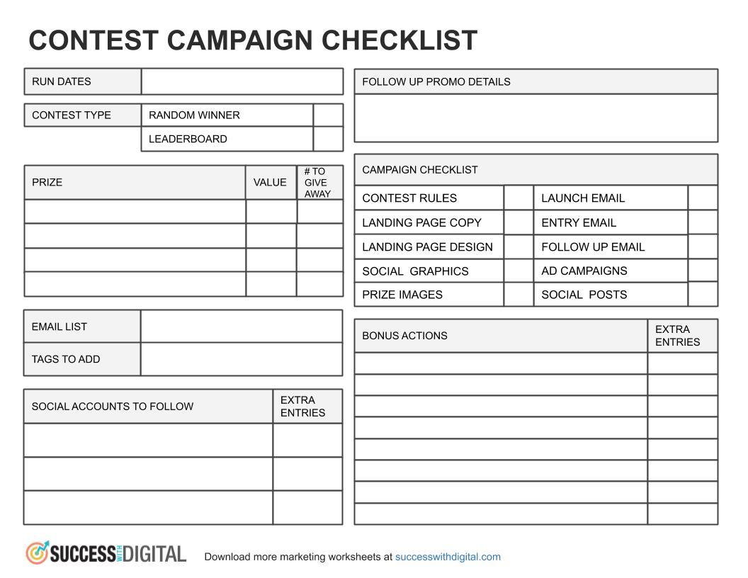 Success with Digital- Download Marketing Resources & Worksheet