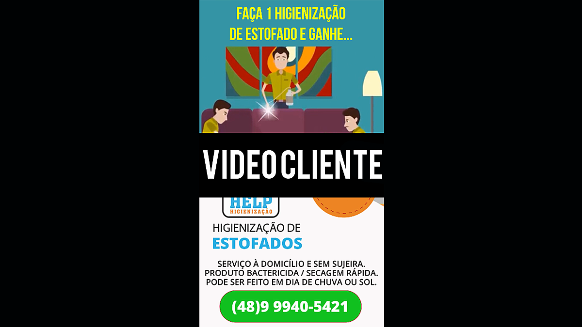 VIDEO CLIENTE - HELP - STORIES HIGIENIZACAO