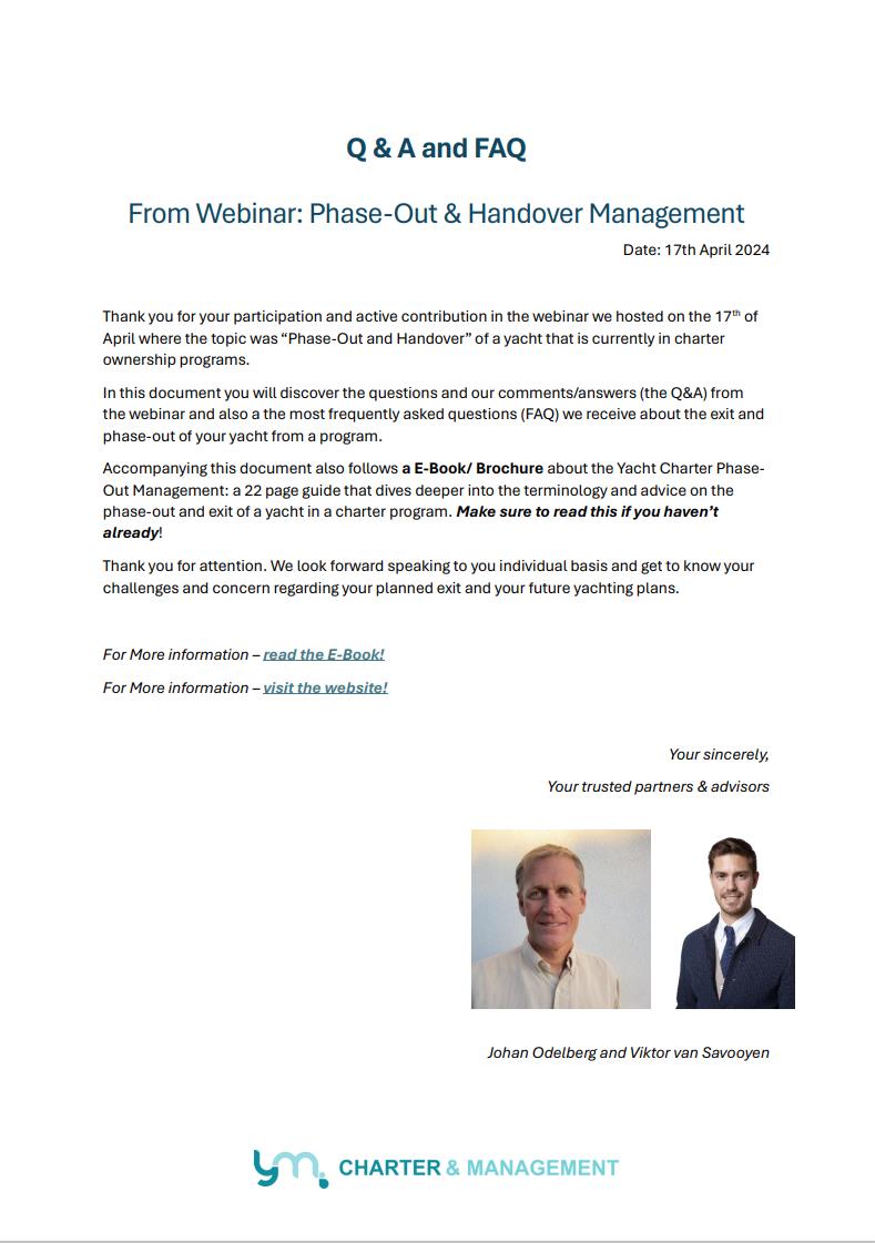 Q&A and FAQ from Webinar 17th april