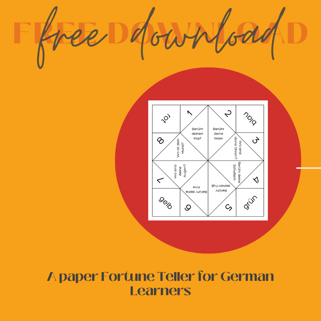 Paper Fortune Teller for German Learners