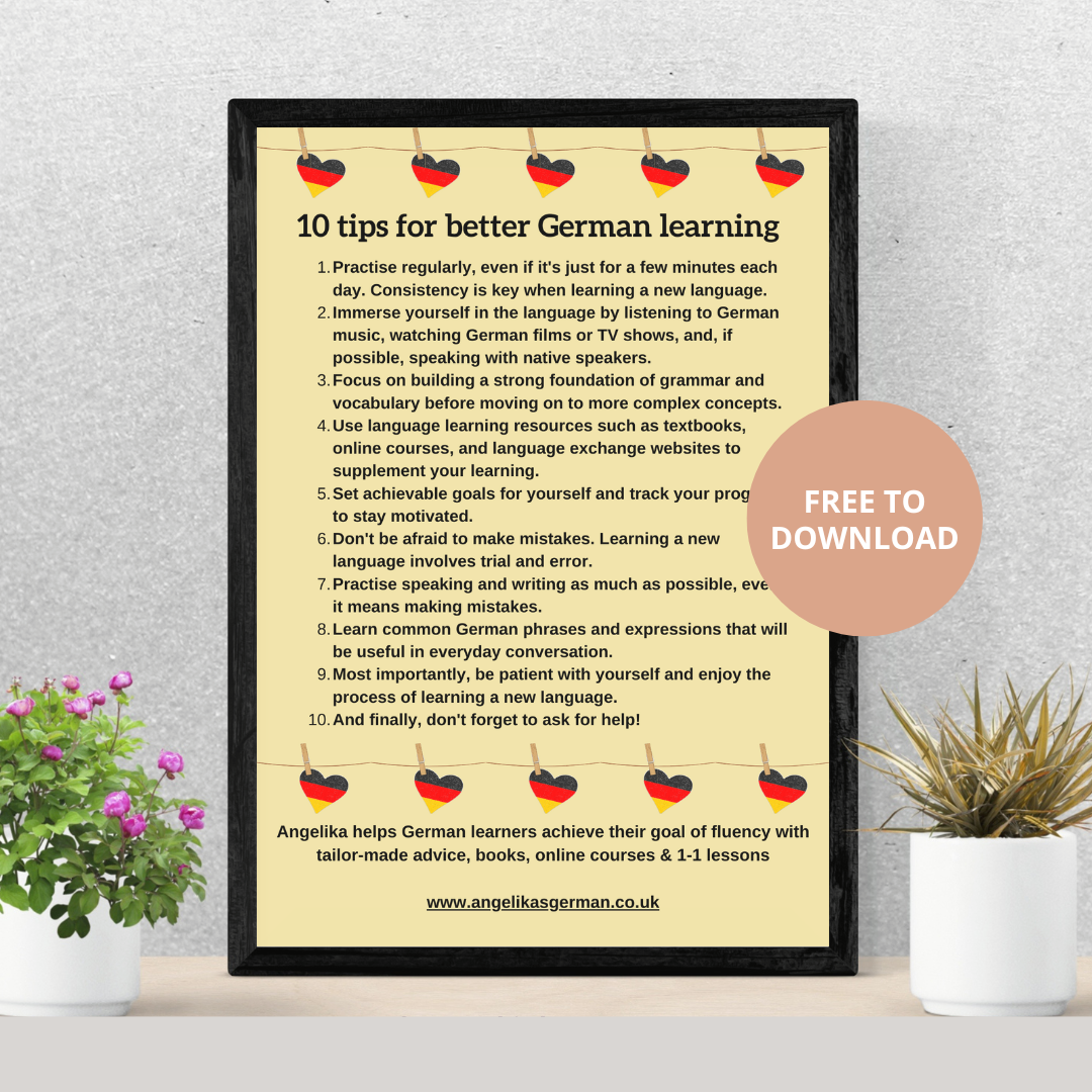 10 tips for better German learning
