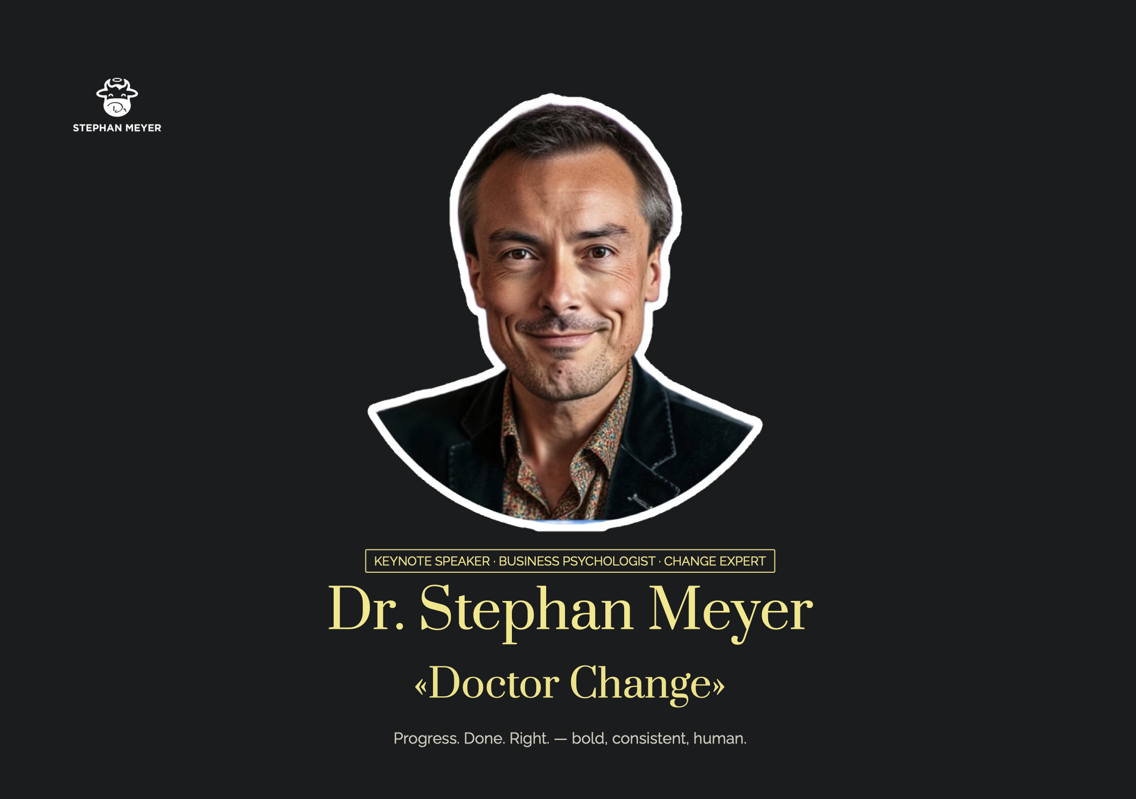 Speaker Brochure Dr. Stephan Meyer
