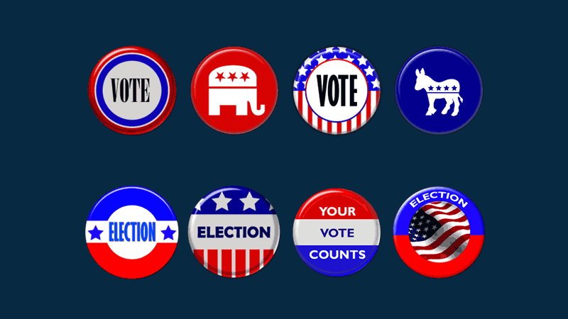 US Election Badges