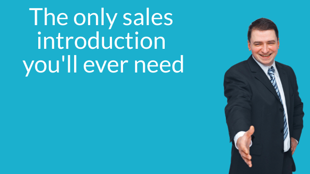 Sales introduction worksheet