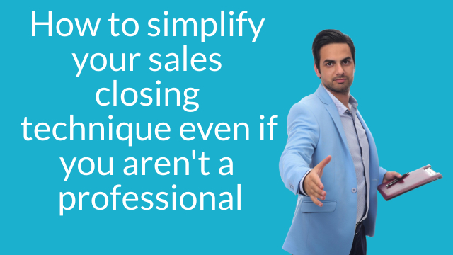 Sales closing worksheet