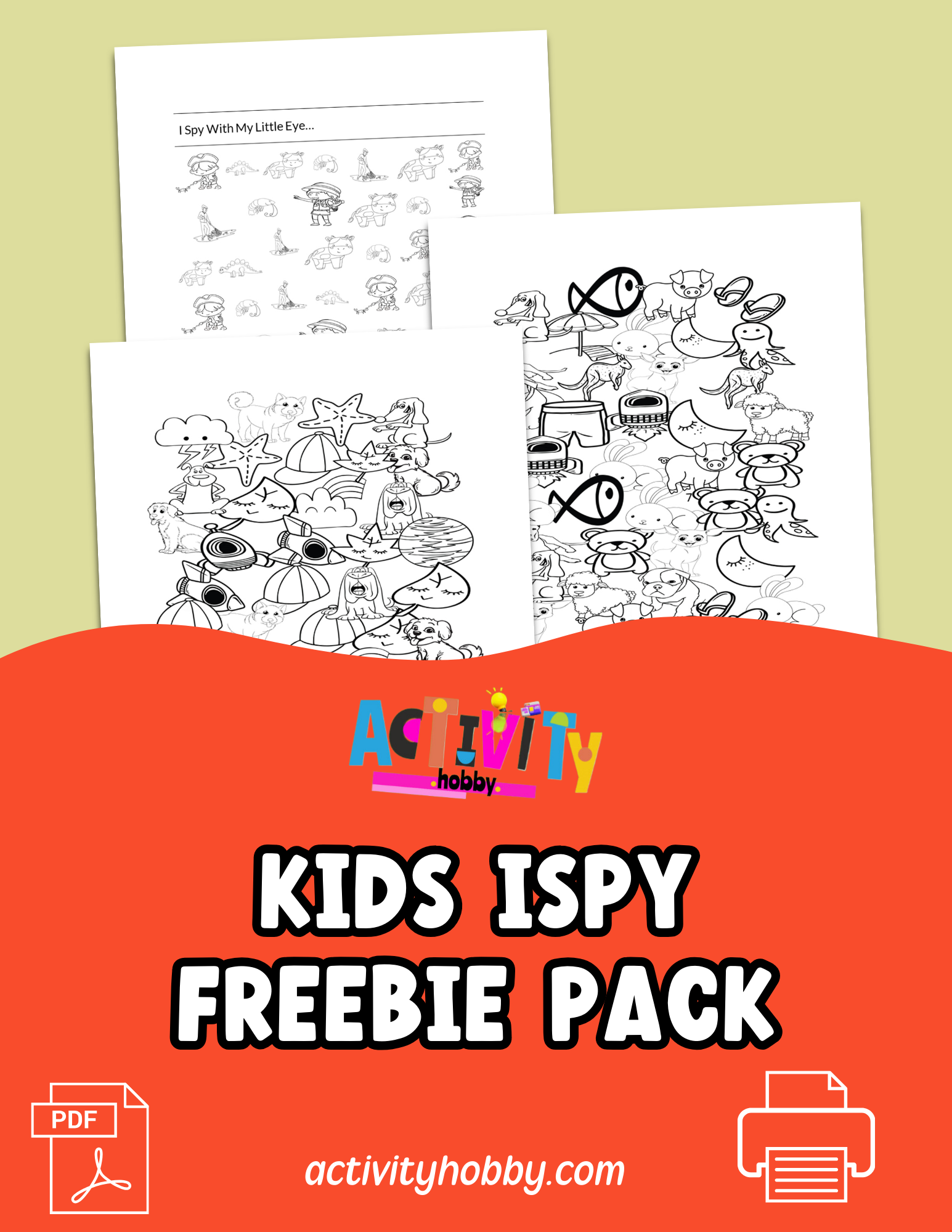 5 Freebie iSpy Kids