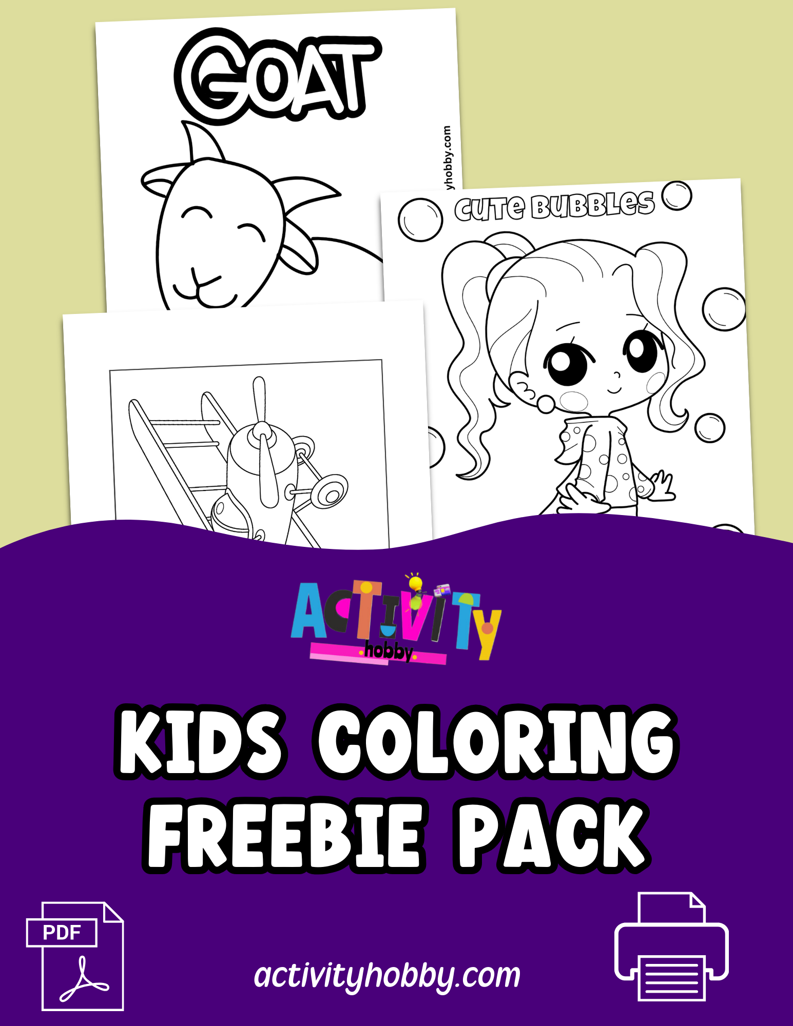  Kids Coloring Pack Vlme. 1