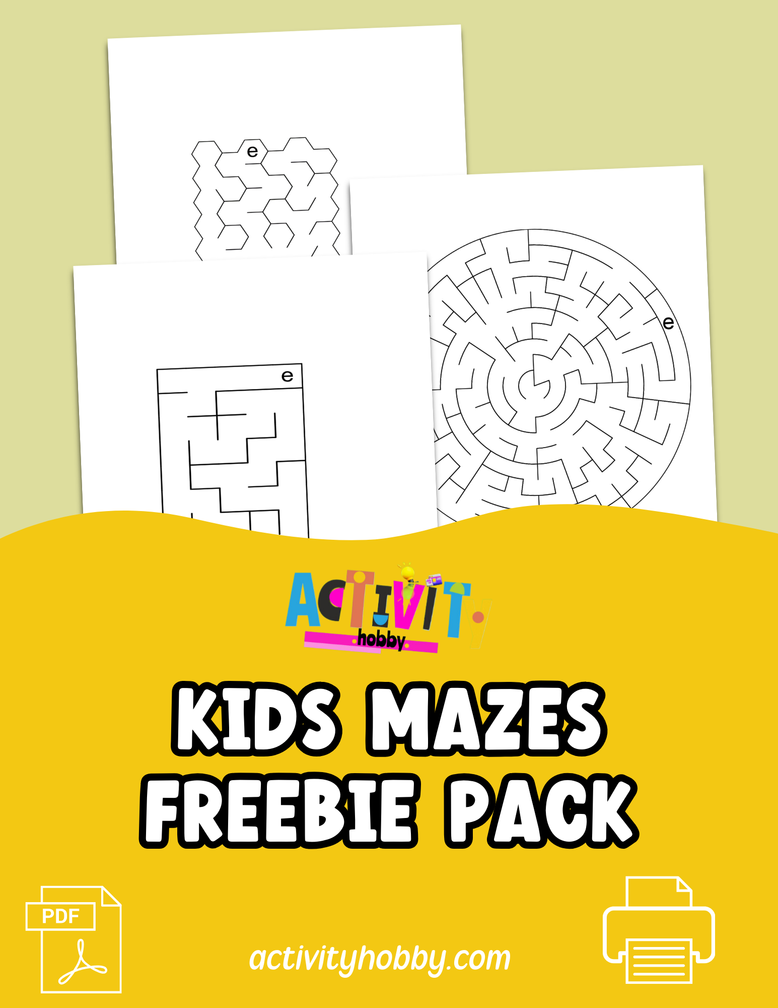 Kids Freebie Mazes