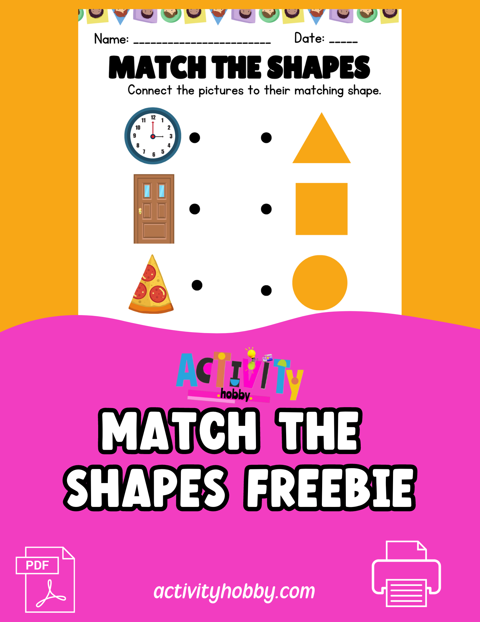 Match The Shapes Freebie