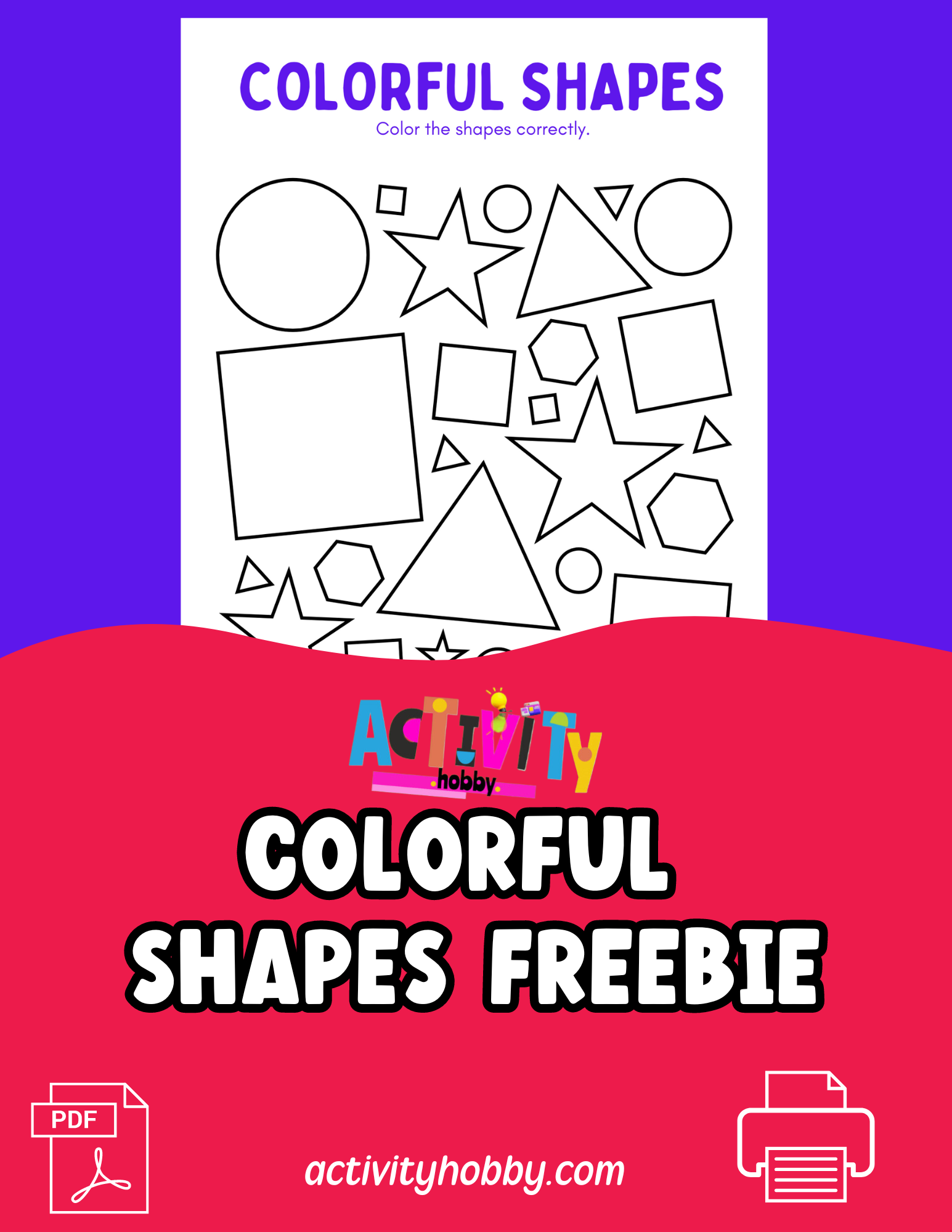 Colorful Shapes Freebie