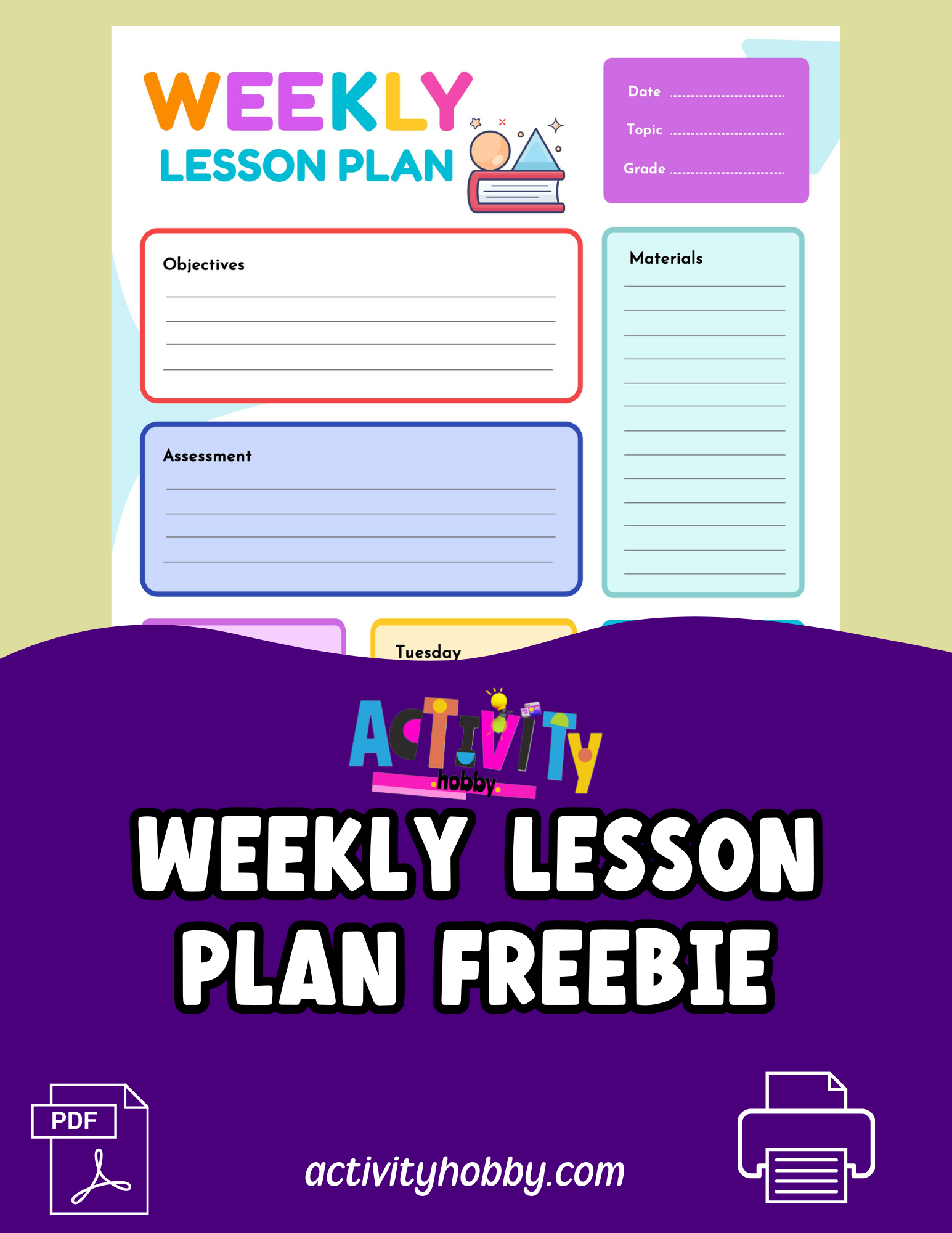 Weekly Lesson Plan 