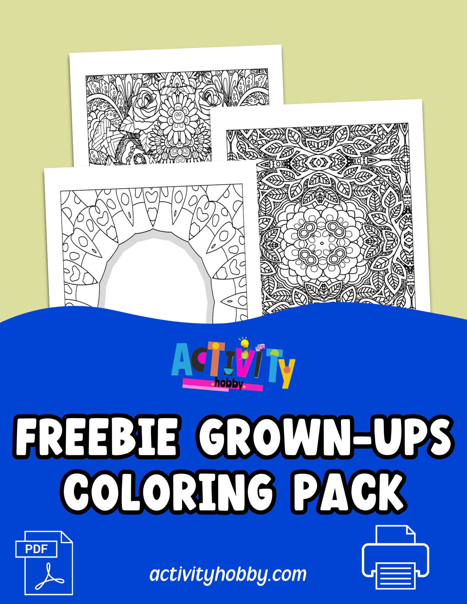 Grown-Ups Coloring Pack