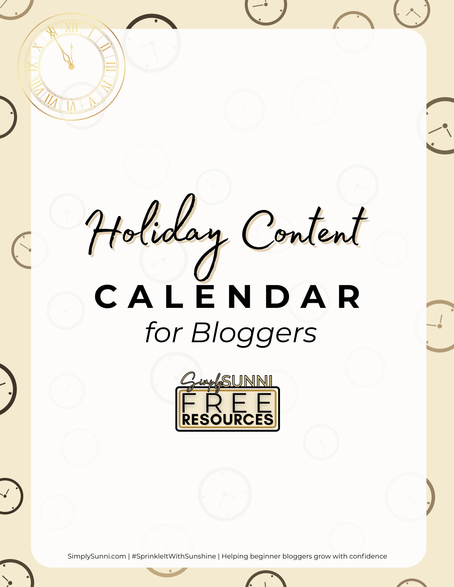 Holiday Content Calendar for Bloggers
