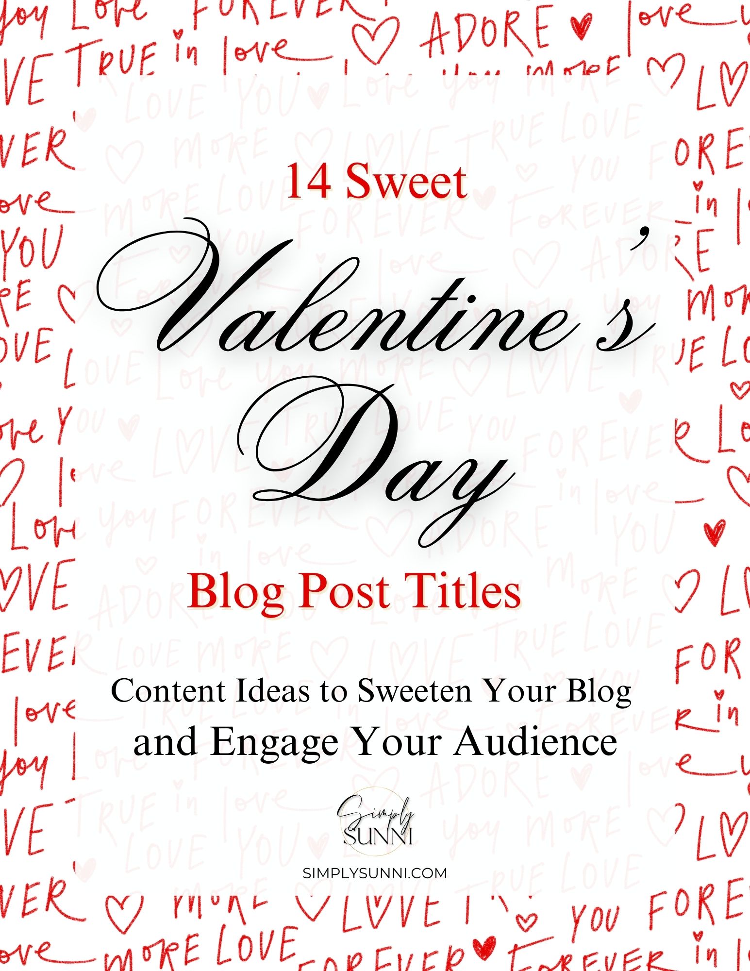 Valentine's Day Blog Post Titles Freebie