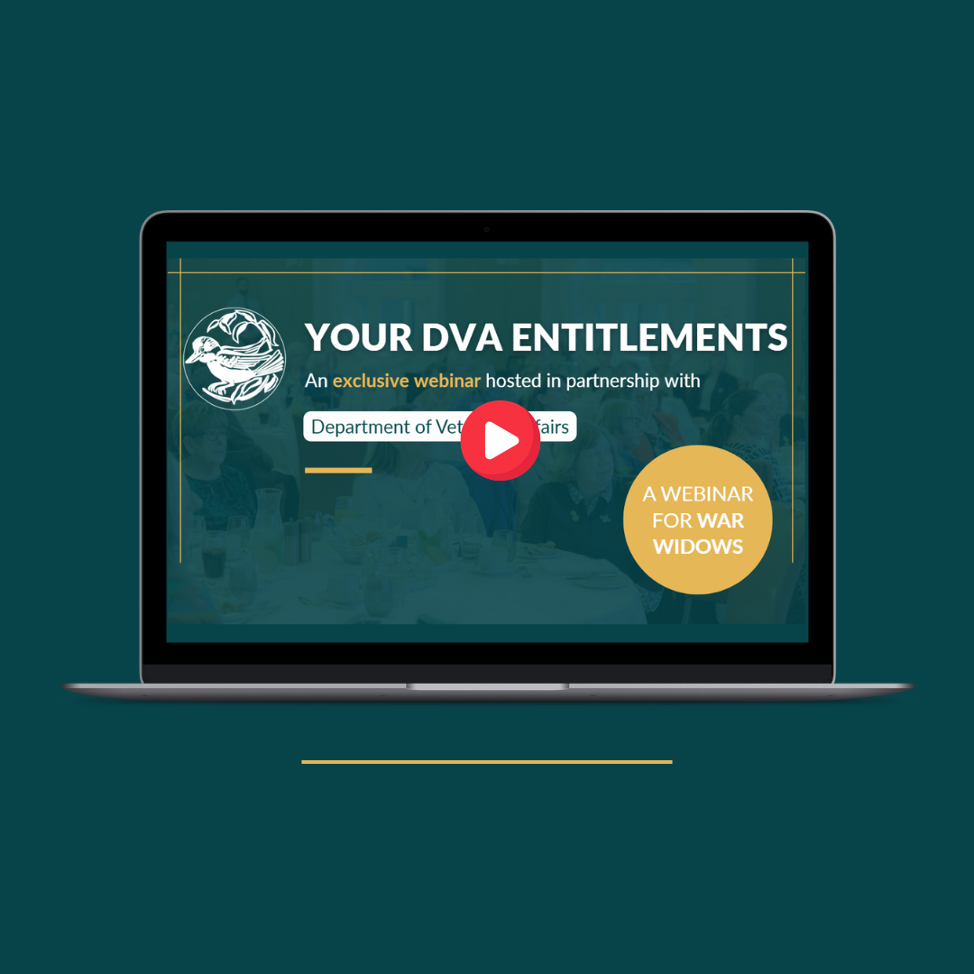 Your DVA Entitlements - a webinar for war widows