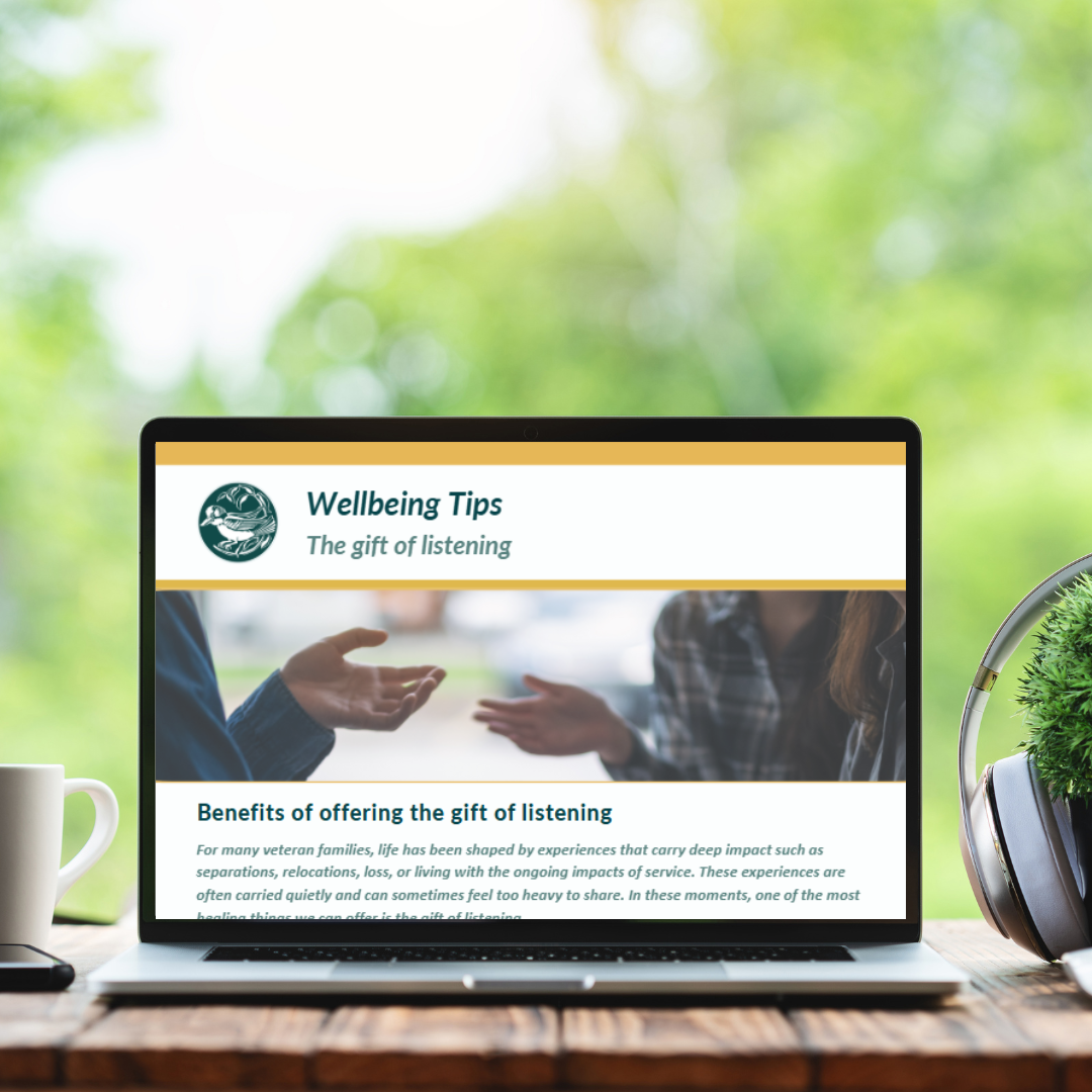Wellbeing tips - the gift of listening