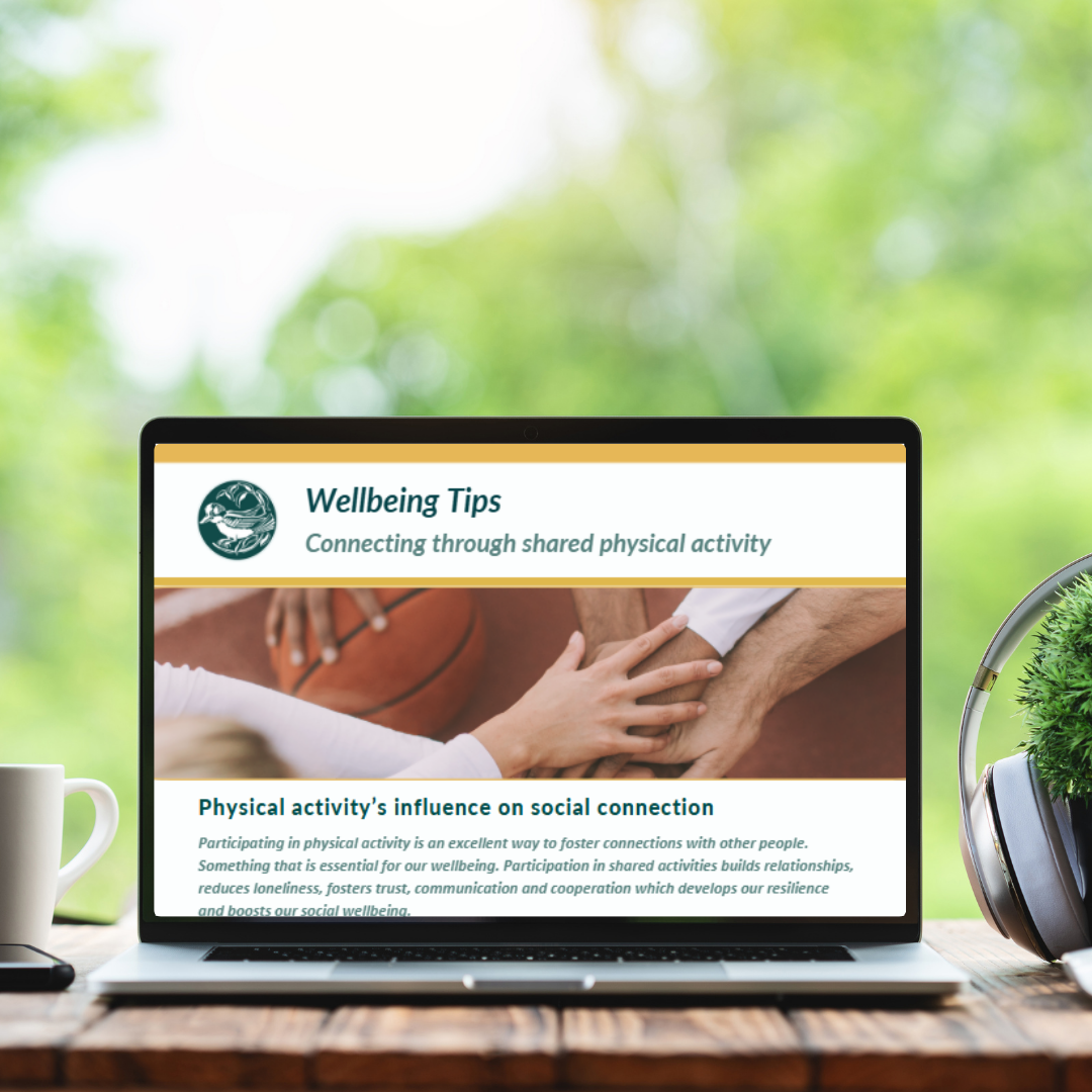 Wellbeing tips - connecting through shared physical activity
