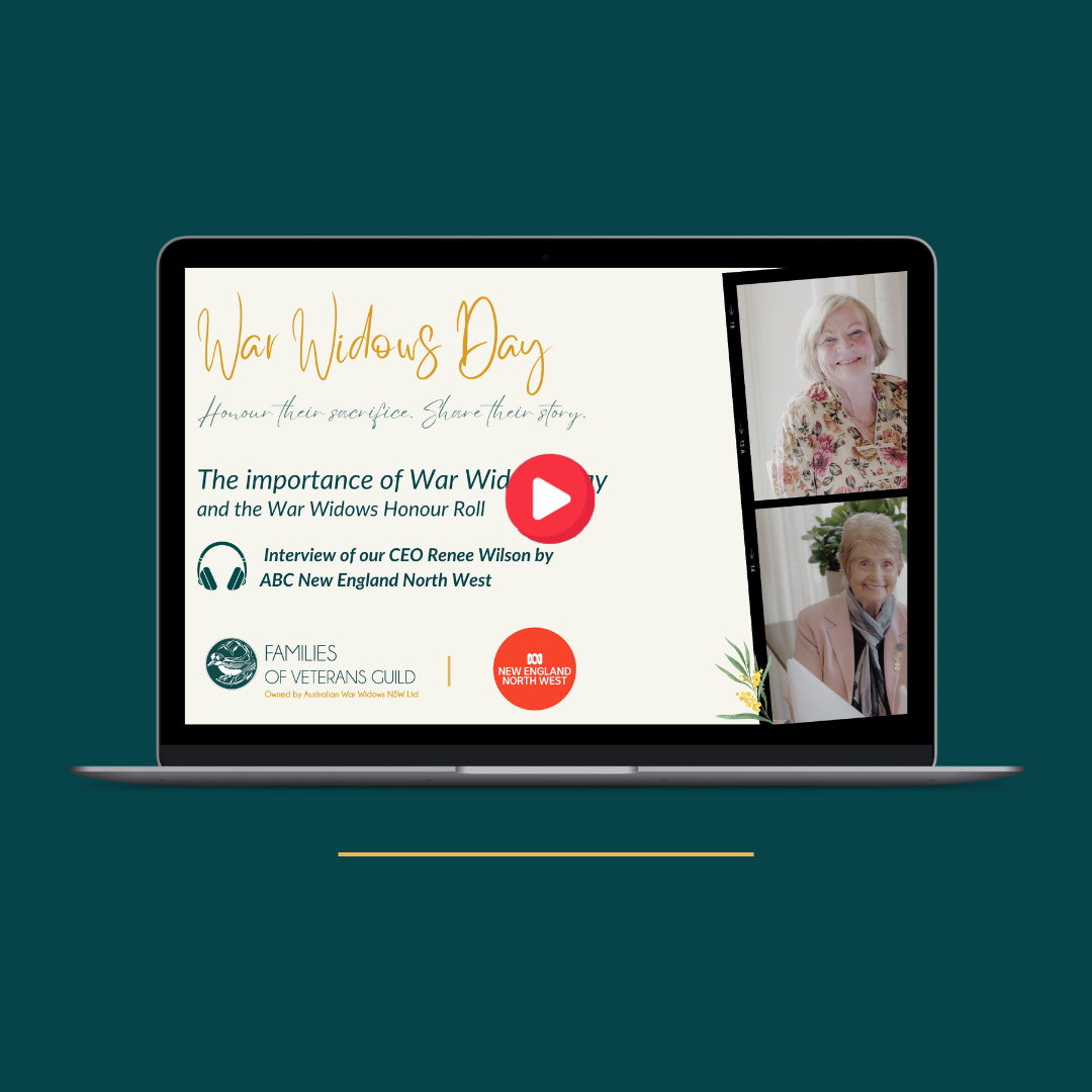 The importance of War Widows Day - CEO Renee Wilson and ABC New England North West