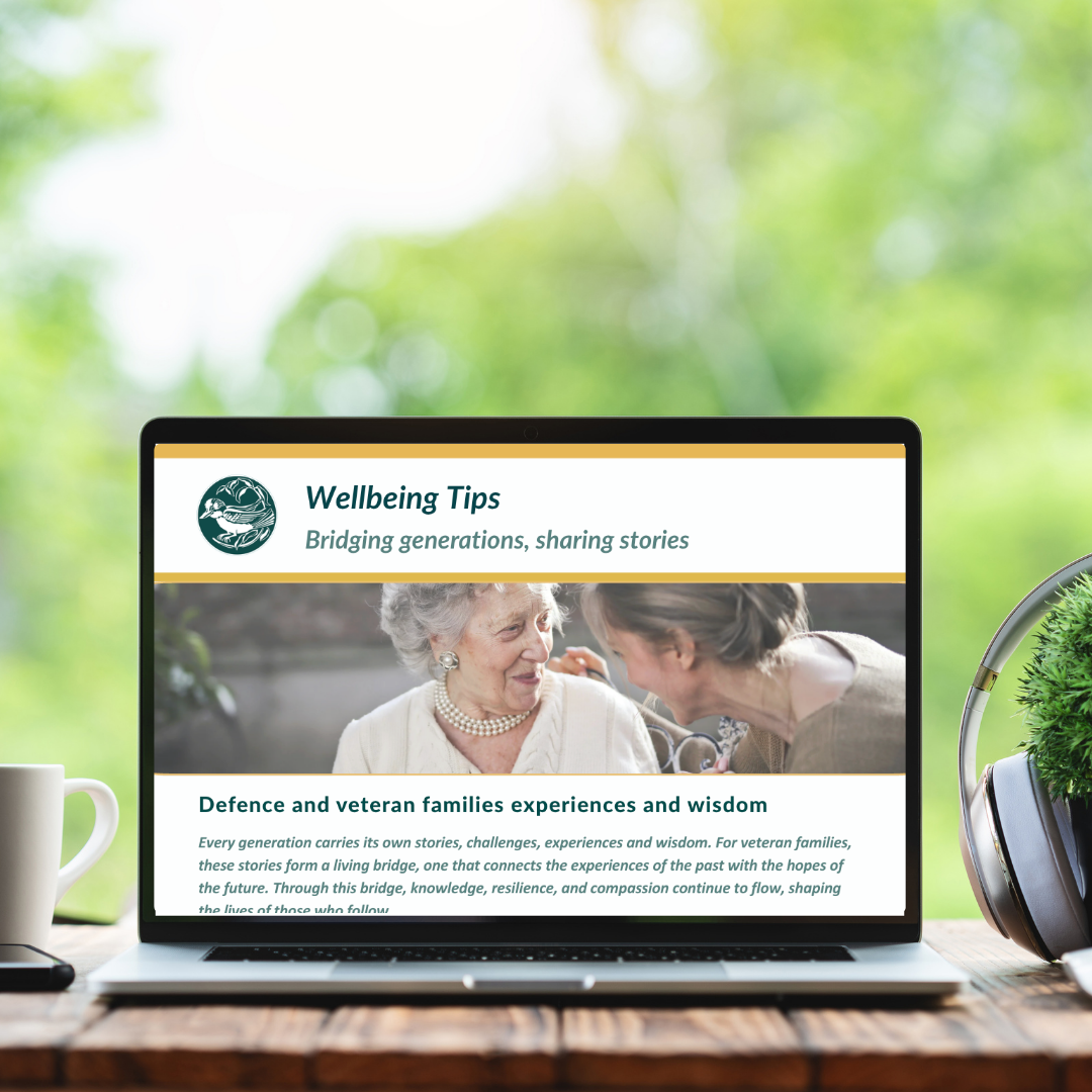 Wellbeing tips - bridging generations, sharing stories