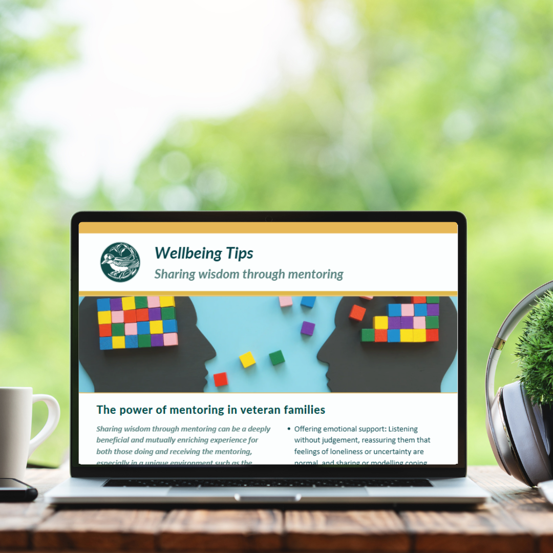 Wellbeing tips - sharing wisdom through mentoring