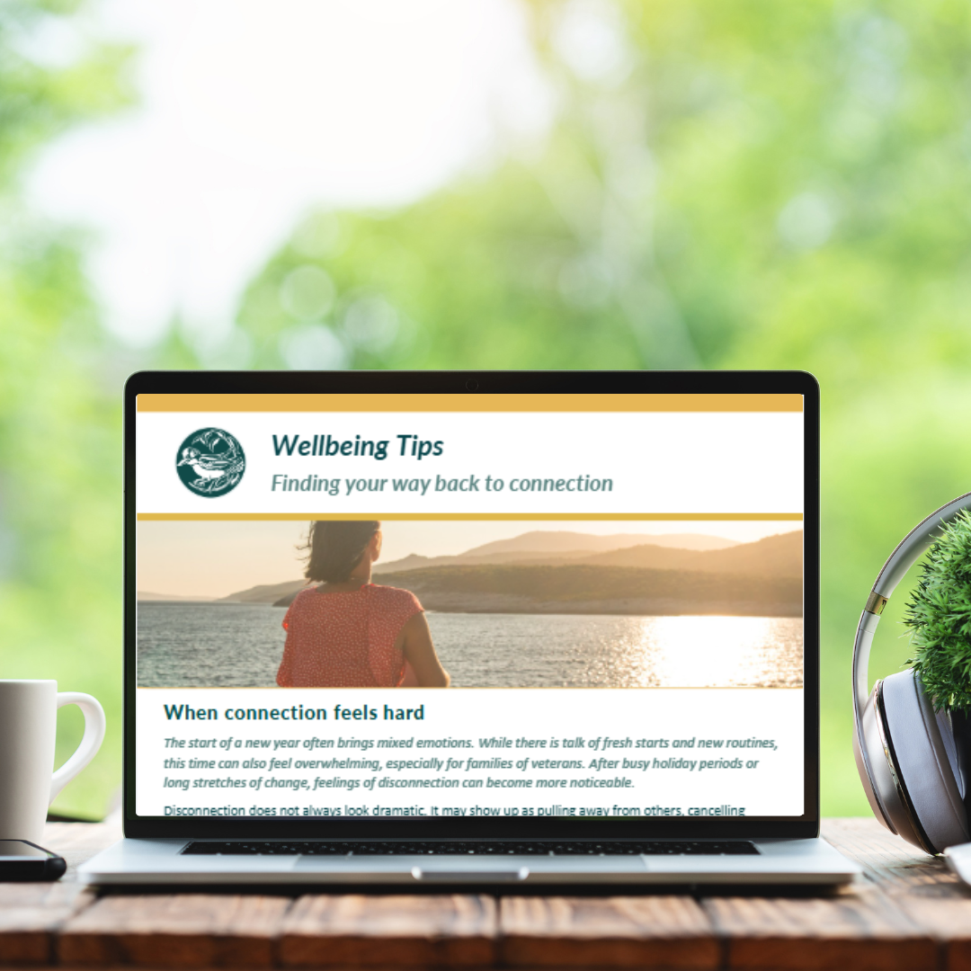 Wellbeing tips - when connection feels hard