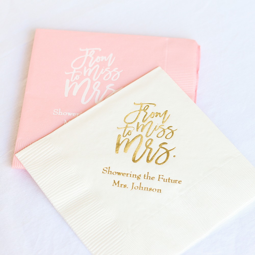 Personalized Wedding Napkins Beau Coup