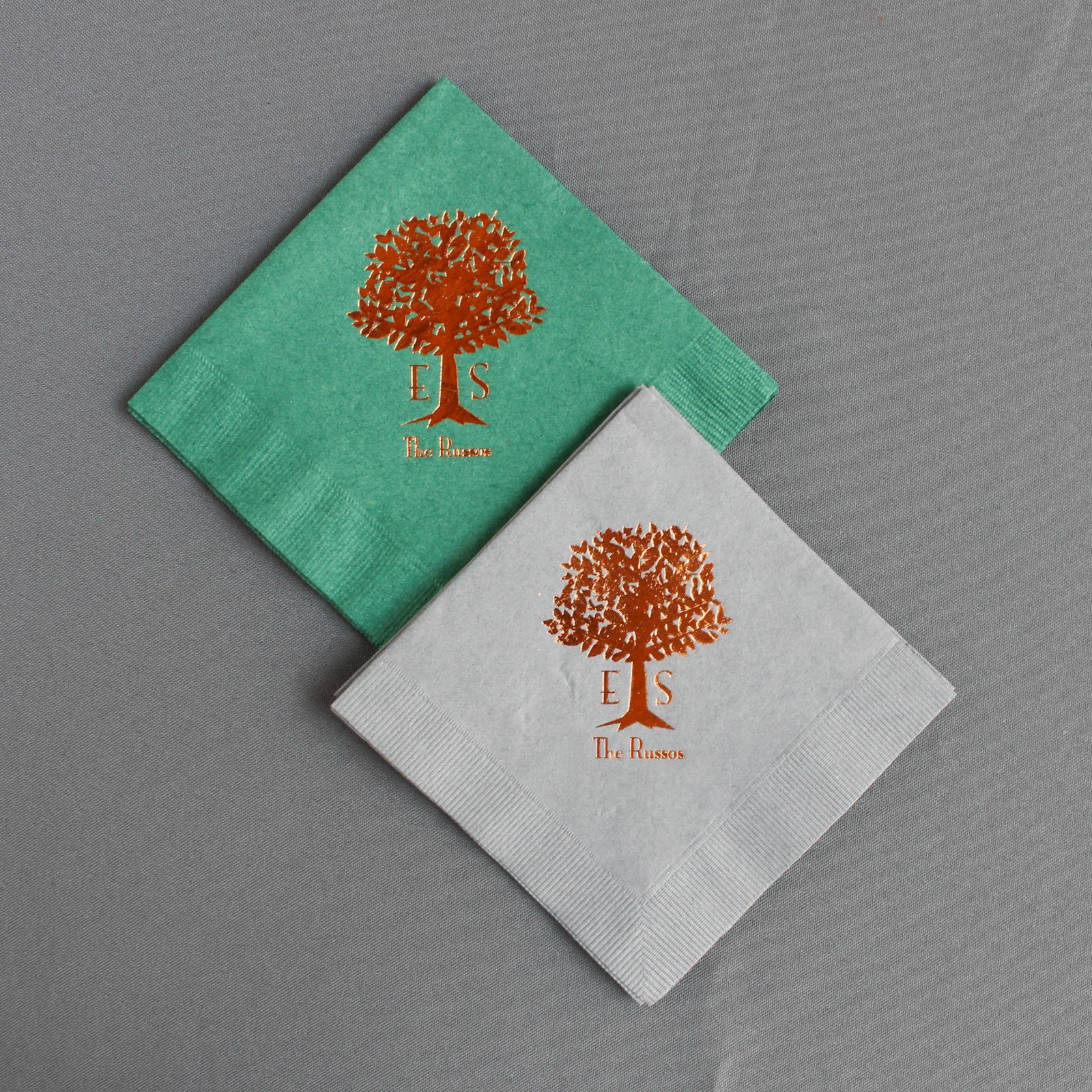 Personalized Wedding Napkins Beaucoup