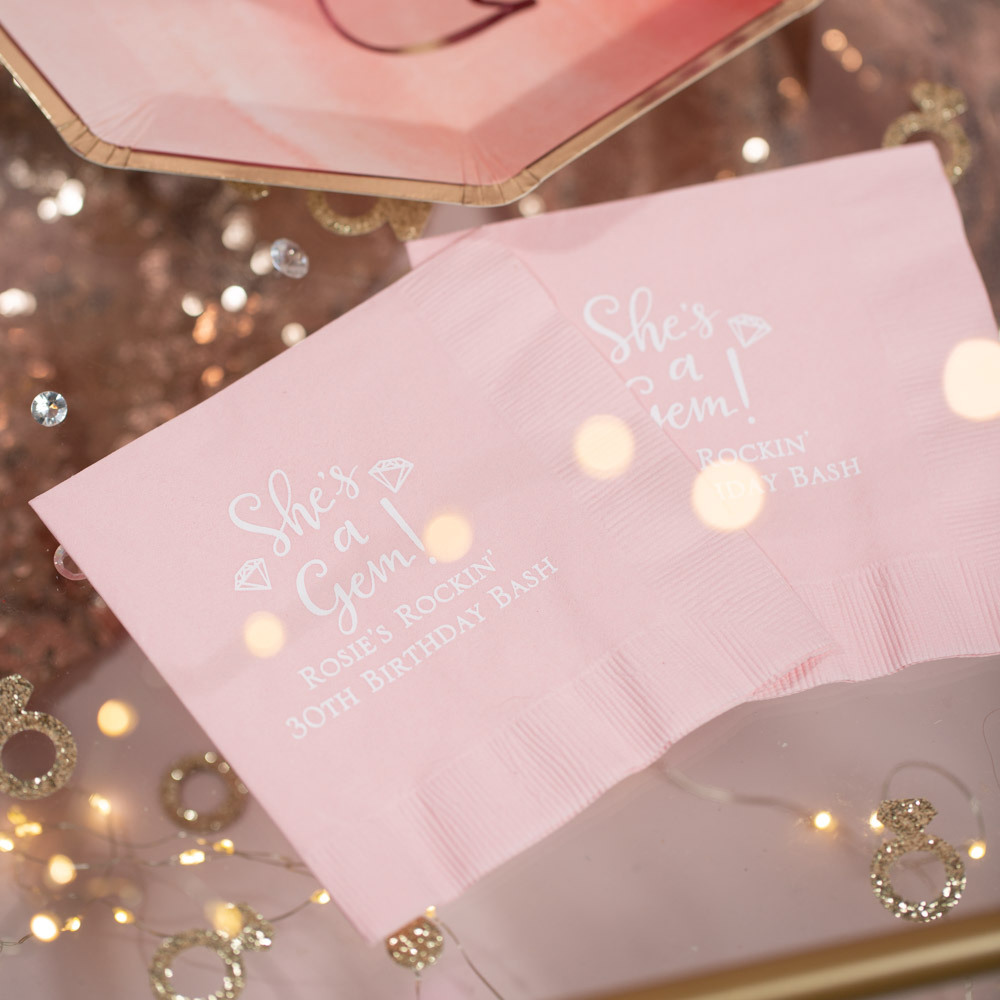 Paper & Party Supplies Large Pattern with Personalization Birthday