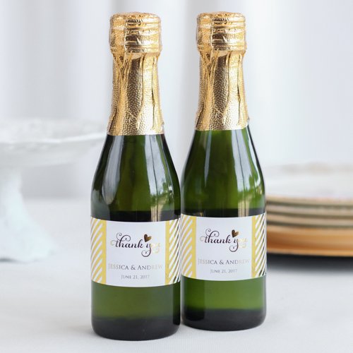 Personalized Metallic Foil Drink Labels