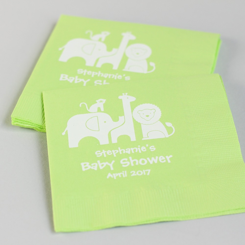 Personalized Baby Shower Napkins, Exclusive Personalized Baby Shower