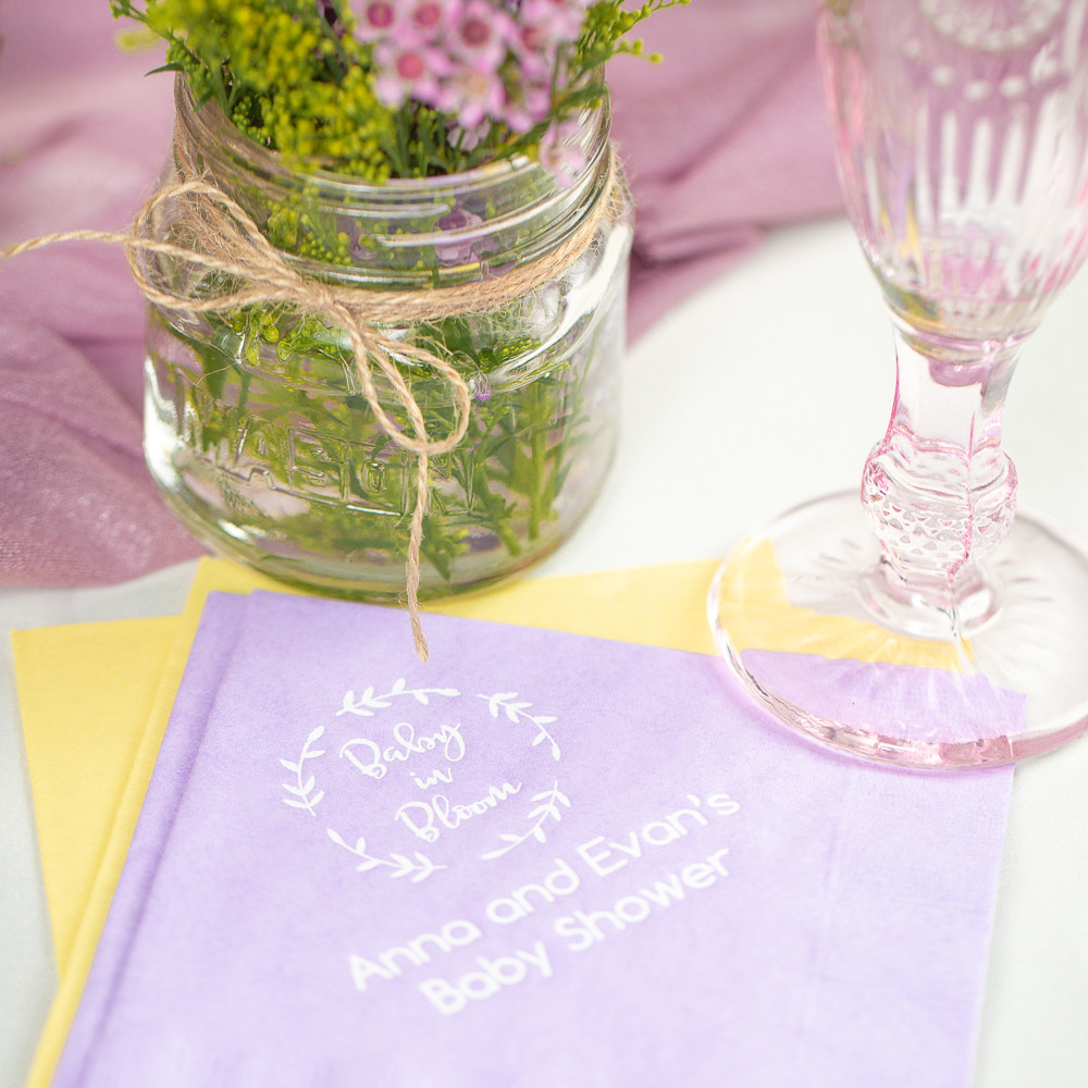 Personalized Baby Shower Napkins, Exclusive Personalized Baby Shower