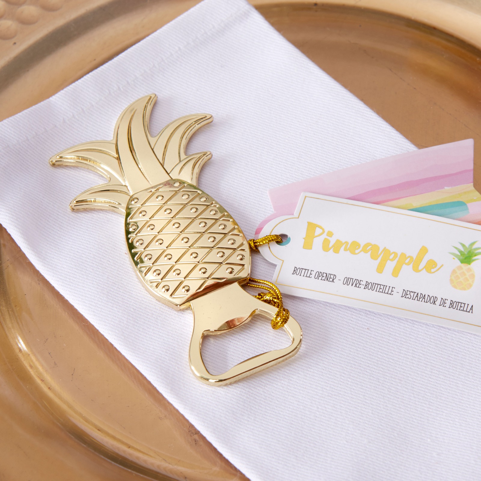 Gold Pineapple Bottle Opener