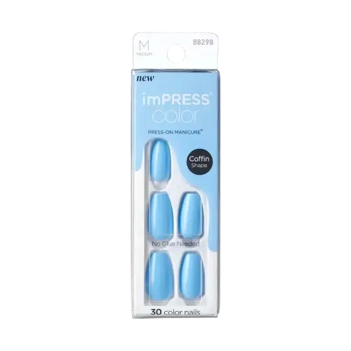 SERENE BLUW | BEAUTIFY.TIPS blue nails