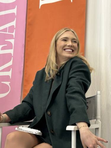 IMG_1161 | BEAUTIFY.TIPS A female representative from imPRESS at a Q&A panel for the Creator's Loft 2024