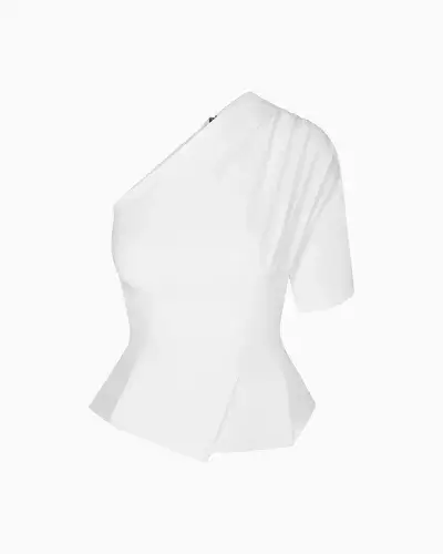 ONESHOULDERTAILORED-WHITE | BEAUTIFY.TIPS