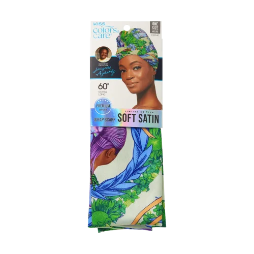 Black in fashion council KISS Colors & Care Soft Satin Scarf Jacques Agbobly Design