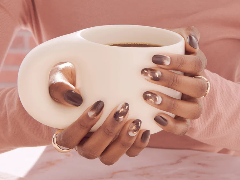 Coffee-Inspired Nail Designs