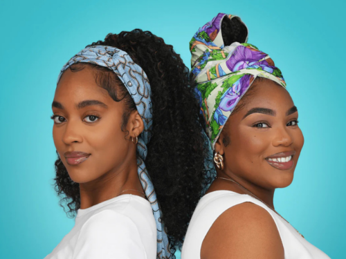 Soft Satin Wrap Scarves Scarf BIFC Black in Fashion Council Collaboration Bonnets Scarves to Keep Your Hair Protected From the Elements scarf satin hair style protect Colors Care