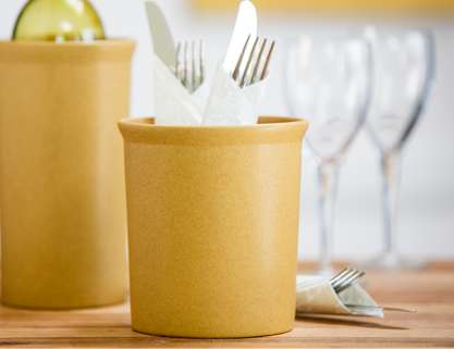 Short Utensil Crock-Green