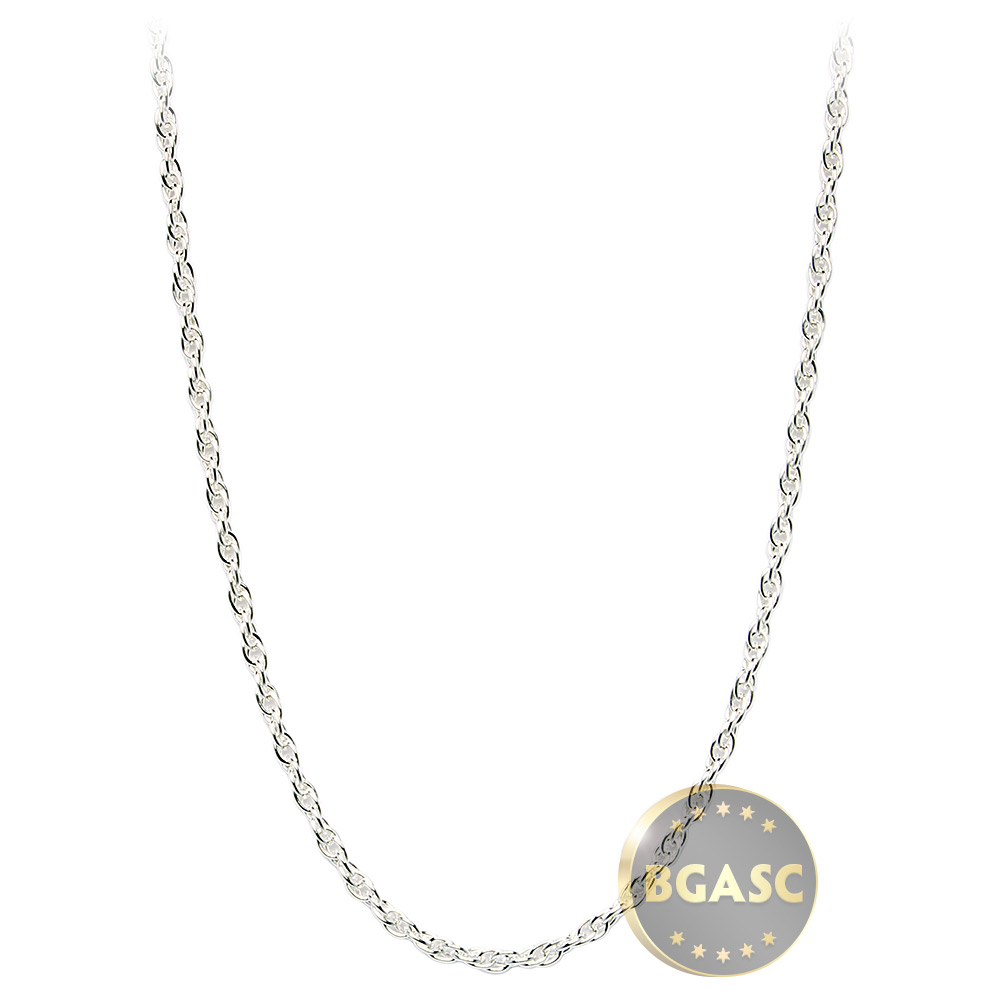 Buy Sterling Silver Rope Chain Necklace 1.07mm 16, 18, 20, 24 Gold