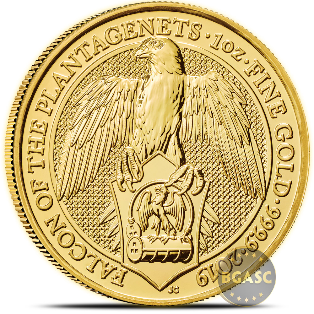 Buy 2019 1 oz Gold British Queen's Beasts Bullion Coin The Falcon of