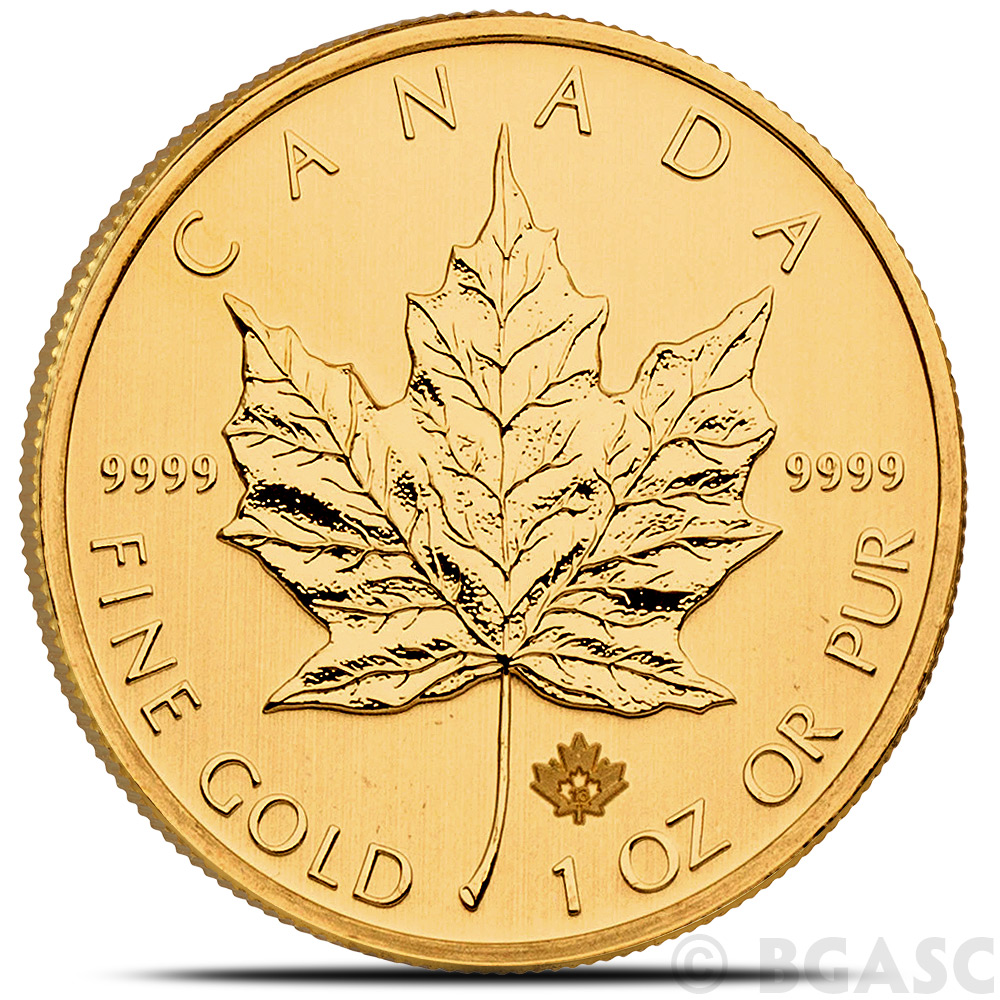 Buy 1 oz Canadian Gold Maple Leaf Brilliant Uncirculated .9999 Fine