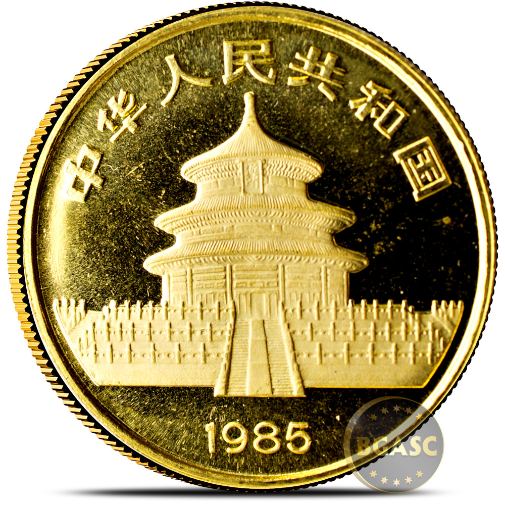 Buy 1 Oz 1985 Chinese Gold Panda Coin 100 Yuan Brilliant Uncirculated 