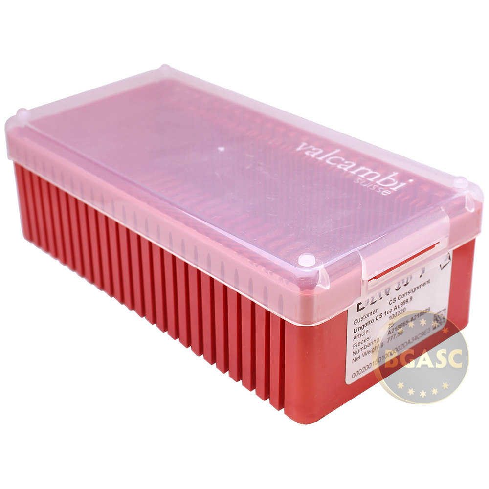 Buy Empty Valcambi / Credit Suisse Plastic Storage Box for Gold Bars in Assay Coin & Bar