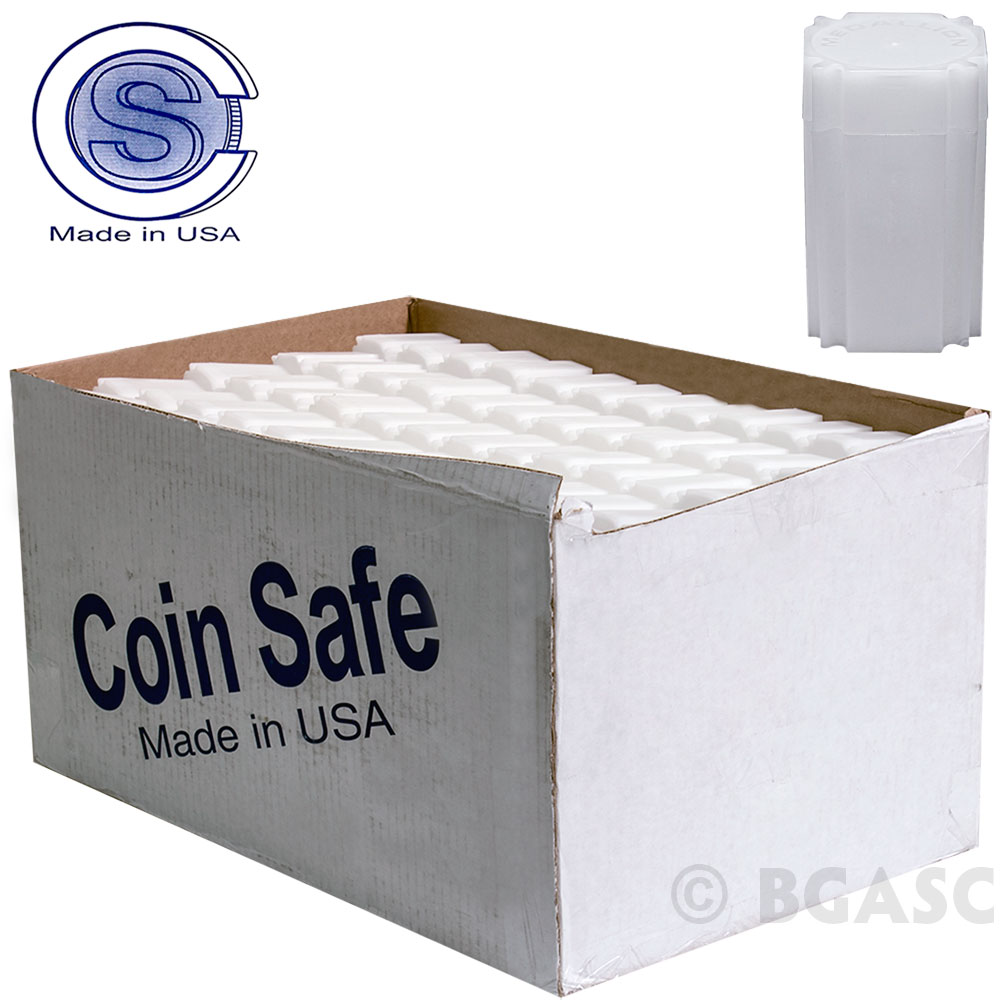Buy Bulk 1 oz Medallion Silver Round Coin Tubes CoinSafe 39mm TMED
