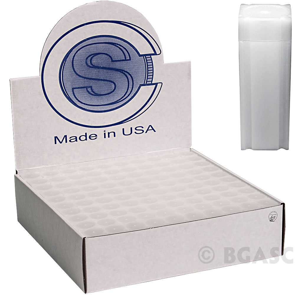 Buy Bulk Quarter Coin Tubes (25 Cent) CoinSafe 25.5mm TQTR40100L