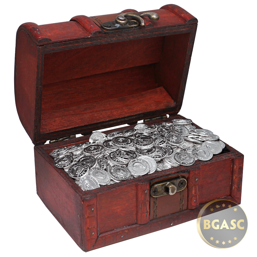 Buy Treasure Chest of 500 x 1 gram Silver Salmon Rounds .999 Fine