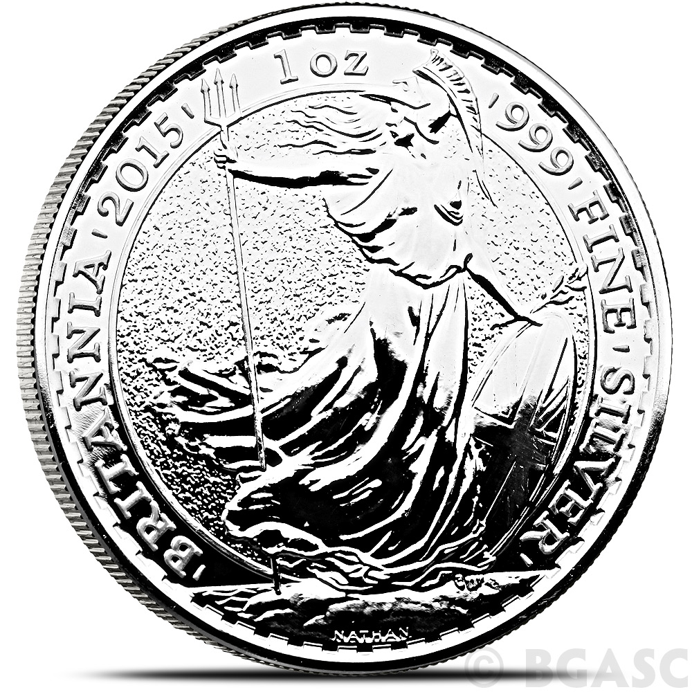 Buy 2015 1 oz Silver Britannia .999 Fine Silver Bullion Coin Brilliant