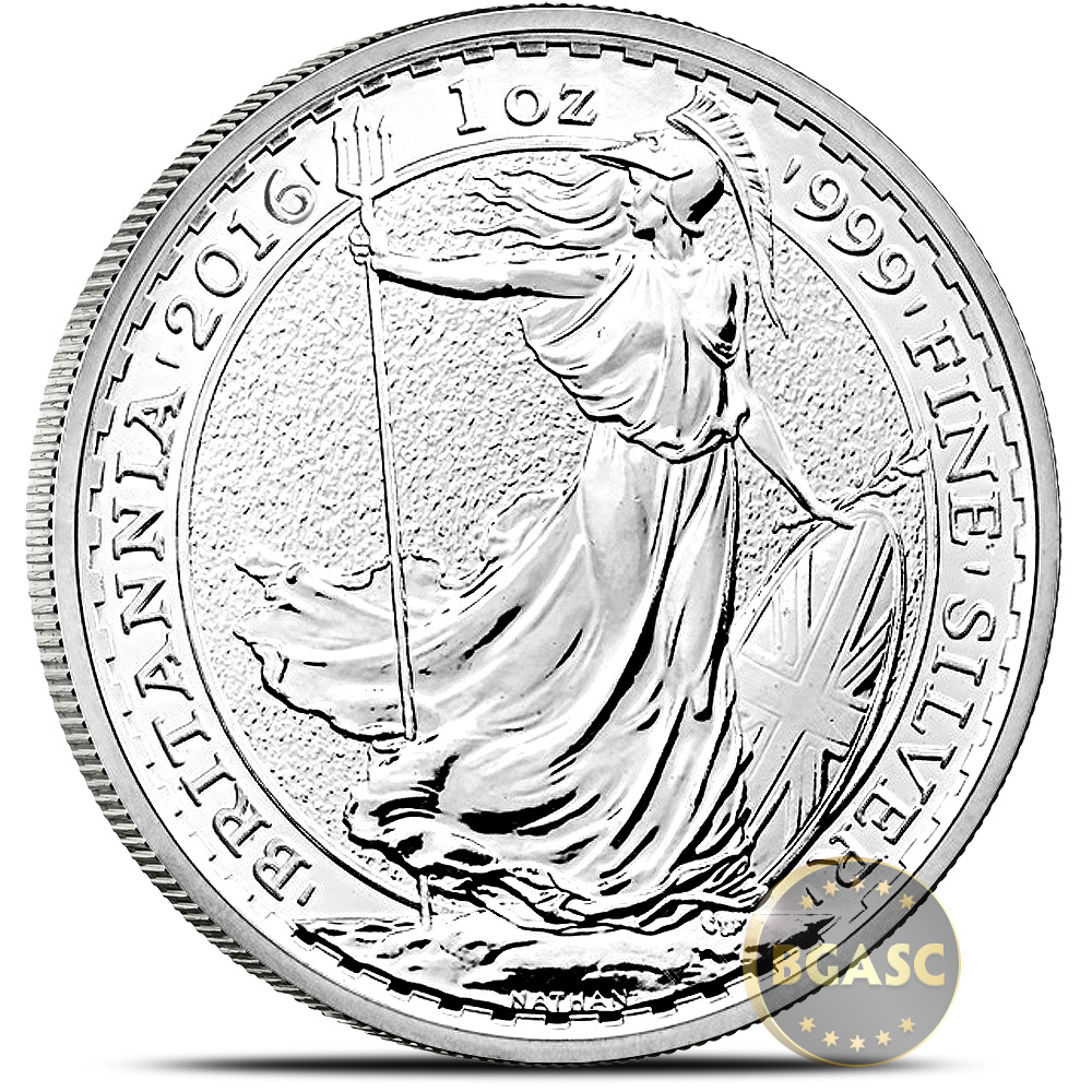 Buy 2016 1 oz Silver Britannia .999 Fine Silver Bullion Coin Brilliant