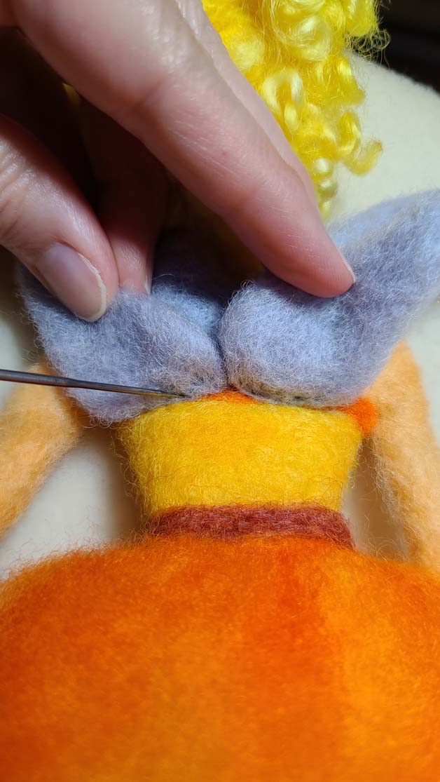 Needle Felting Lesson - Attaching Wings Needle Felting Lesson - Attaching Wings